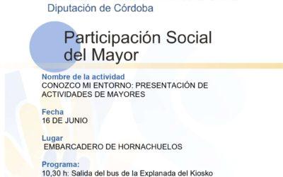 CONOZCO MI ENTORNO: PRESENTACIÓN DE ACTIVIDADES DE MAYORES