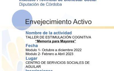 Taller «Memoria para Mayores»