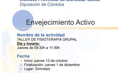 Taller Fisioterapia Grupal. Envejecimiento Activo Valsequillo