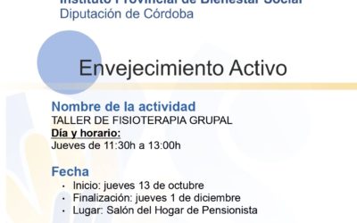 Taller Fisioterapia Grupal. Envejecimiento Activo Los Blázquez