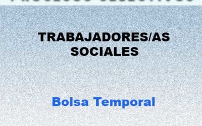 Bolsa  de Necesidades Transitorias de Personal Temporal – Trabajadores/as Sociales
